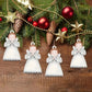 Ange de Noel en Bois Pour Sapin (x12)