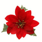 Fleur de Noel Feuille Rouge 10 pèces