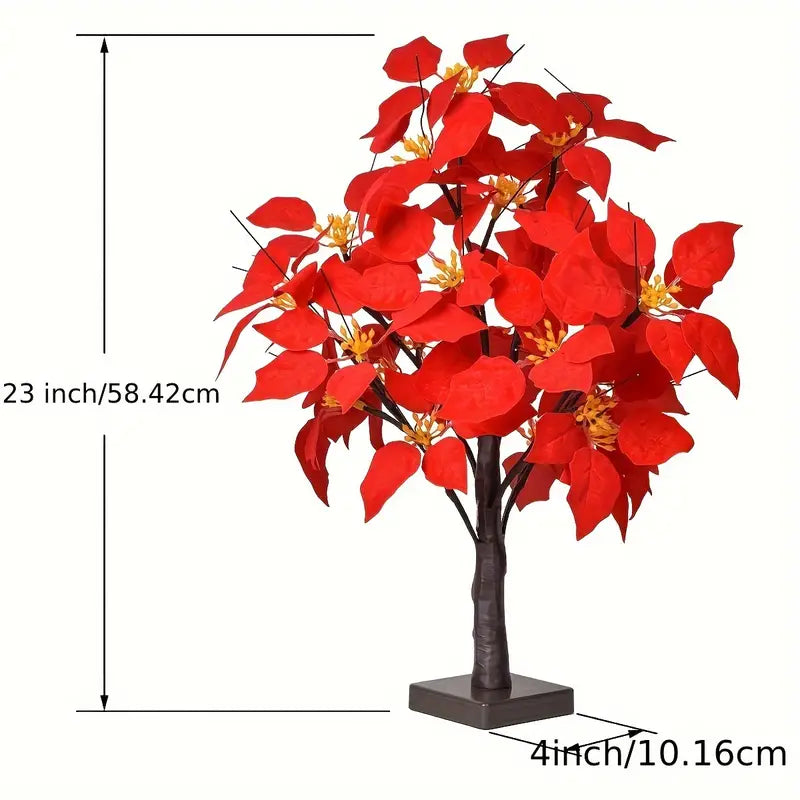 Arbre de Poinsettia LED