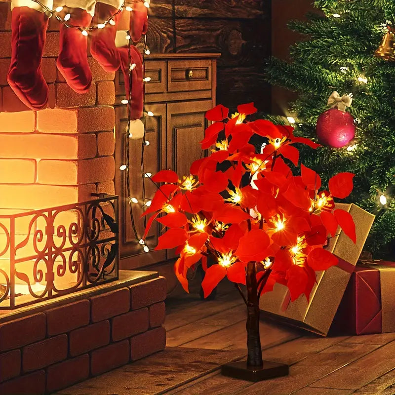 Arbre de Poinsettia LED