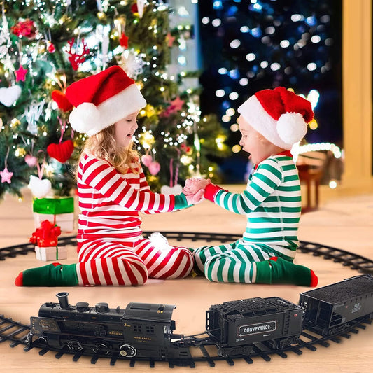 Train Electrique Noir Pour Pied Sapin de Noel