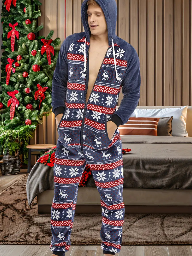 Pyjama Polaire Renne de Noel Homme