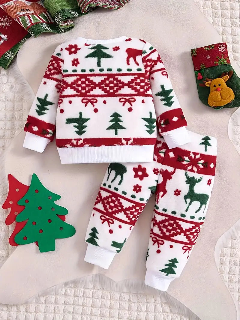 Ensemble Motif Sapin de Noel Bébé