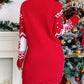 Pull Long Noel Style Robe Rouge