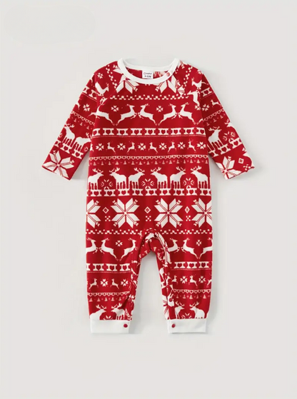 Pyjama Assorti Famille pour Noel Motif Traditionnel