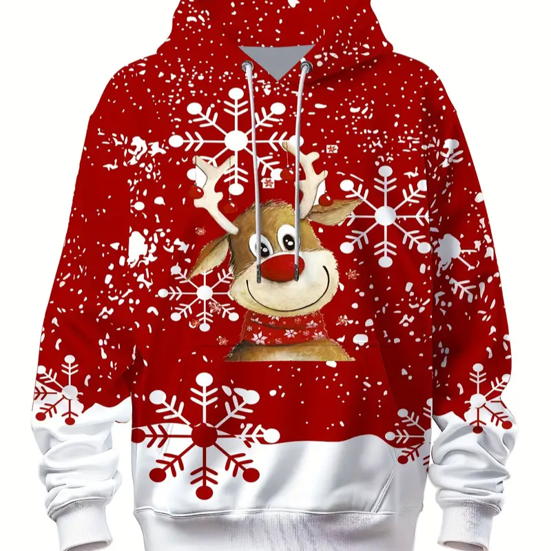 Pull Moche de Noel Avec Renne