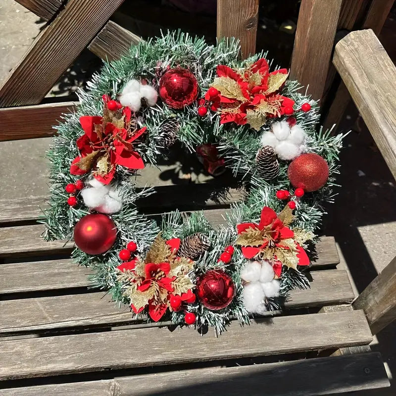 Couronne de Noël à Accrocher à la Porte