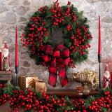Couronne de Noël Cheminée