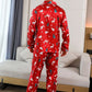 Ensemble Satin Pyjama Sapin de Noel Homme