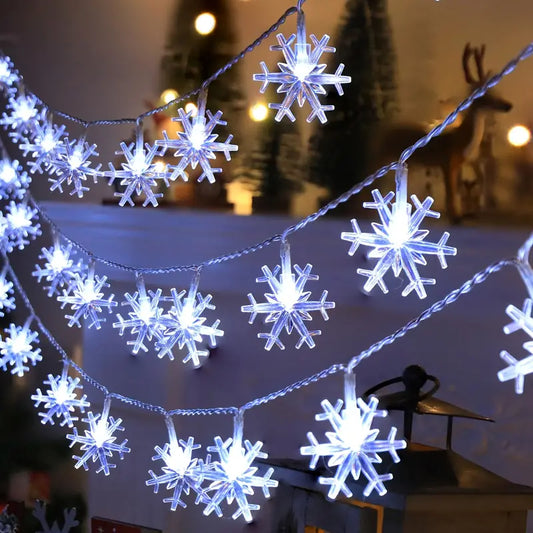 Guirlande Lumineuse Noel Flocons de Neige