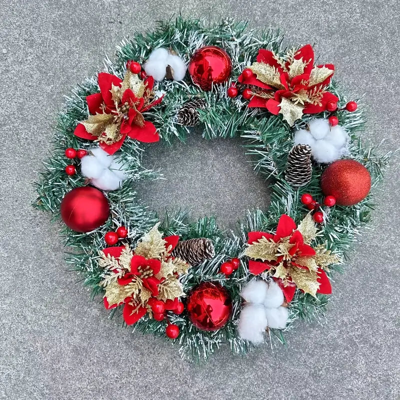 Couronne de Noël à Accrocher à la Porte