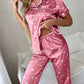 Pyjama Satin Rose Noel Femme