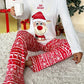 Pyjama Rouge et Blanc Renne Noel Femme