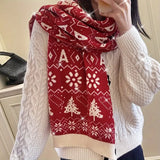 Écharpe De Noël Motifs Festifs Femme