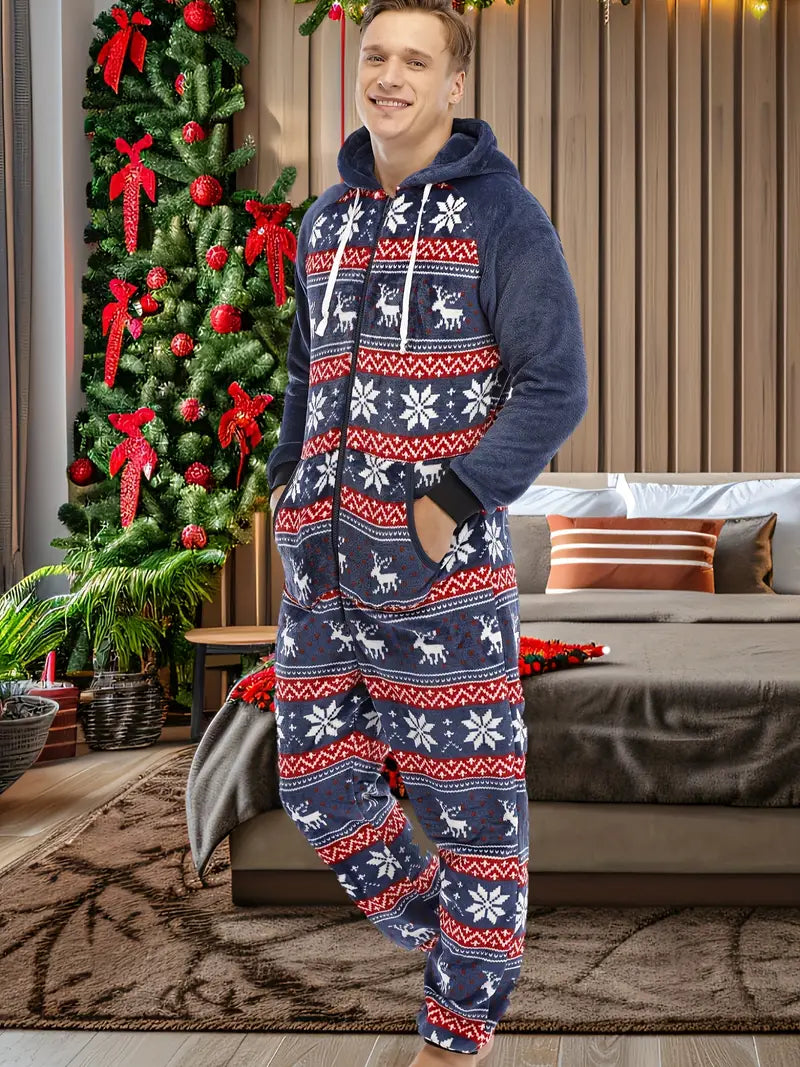 Pyjama Polaire Renne de Noel Homme