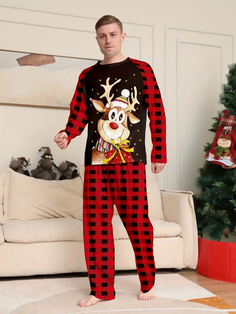 Pyjama Homme avec Renne de Noel