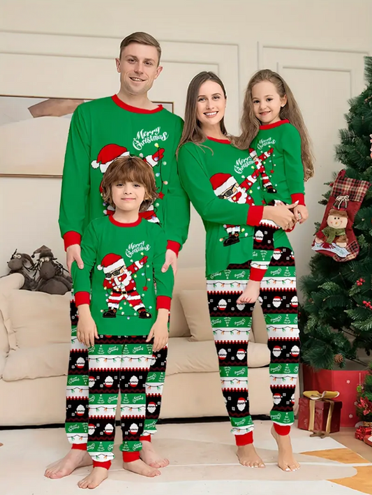Pyjama Noël Famille Assorti - Ensembles Père Mère Enfants Avec Motifs Sapin Et Carreaux