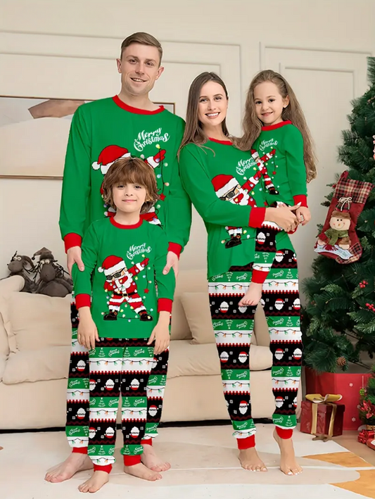 Pyjama Noel Famille Avec Père Noël