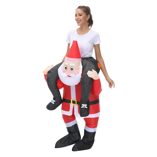 Costume de Pere Noel Gonflable