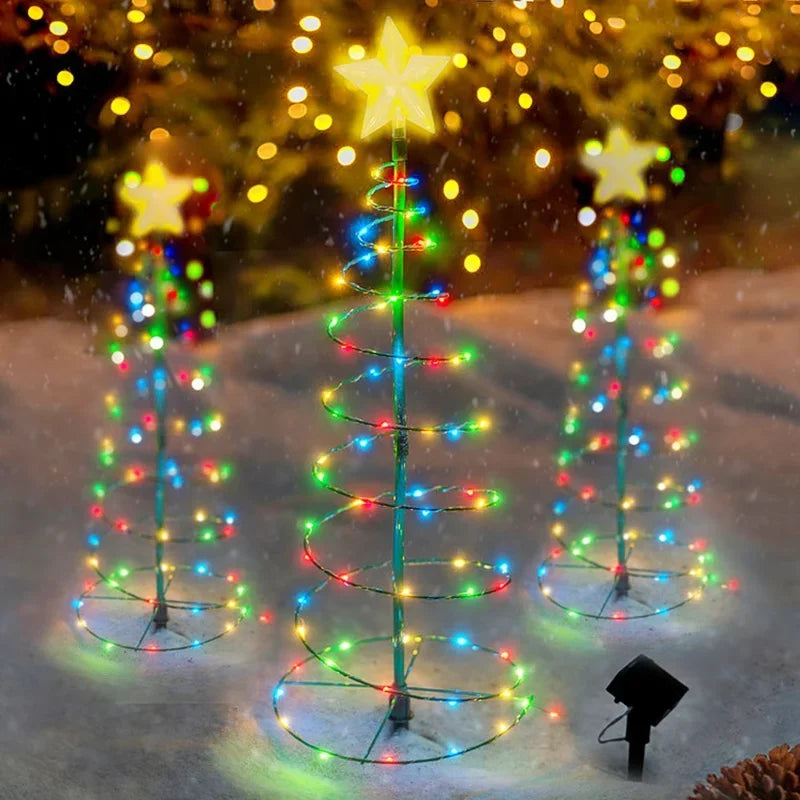 DJEKA Sapin de Noel Exterieur Lumineux Decoration Noel Exterieur Jeu de cônes Lumineux à LED Décoration de Vacances d'intérieur/d'extérieur-Blanc Froid-avec batterie-120 cm DJEKA Sapin de Noel Exterieur Lumineux Decoration Noel Exterieur Jeu de cônes Lumineux à LED Décoration de Vacances d'intérieur/d'extérieur-Blanc Froid-avec batterie-120 cm