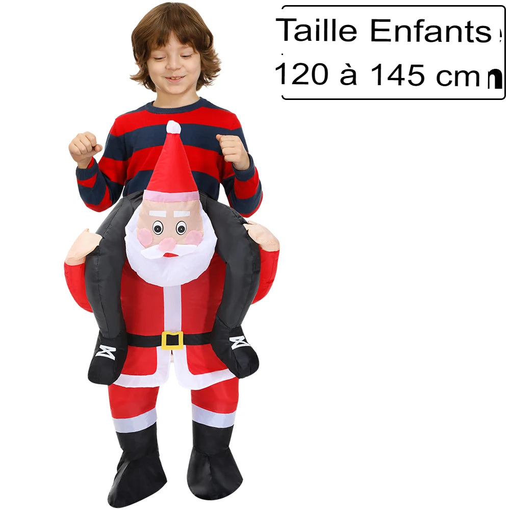 Costume Gonflable Soldat Du Père Noël Adulte – Unisexe 150-190 Cm, Ventilateur Intégré, Pour Fêtes Et Carnavals