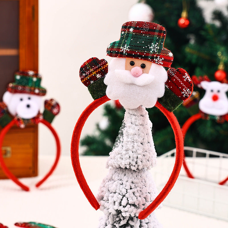 Serre Tête de Noël Bonhommes Festifs  (x4)