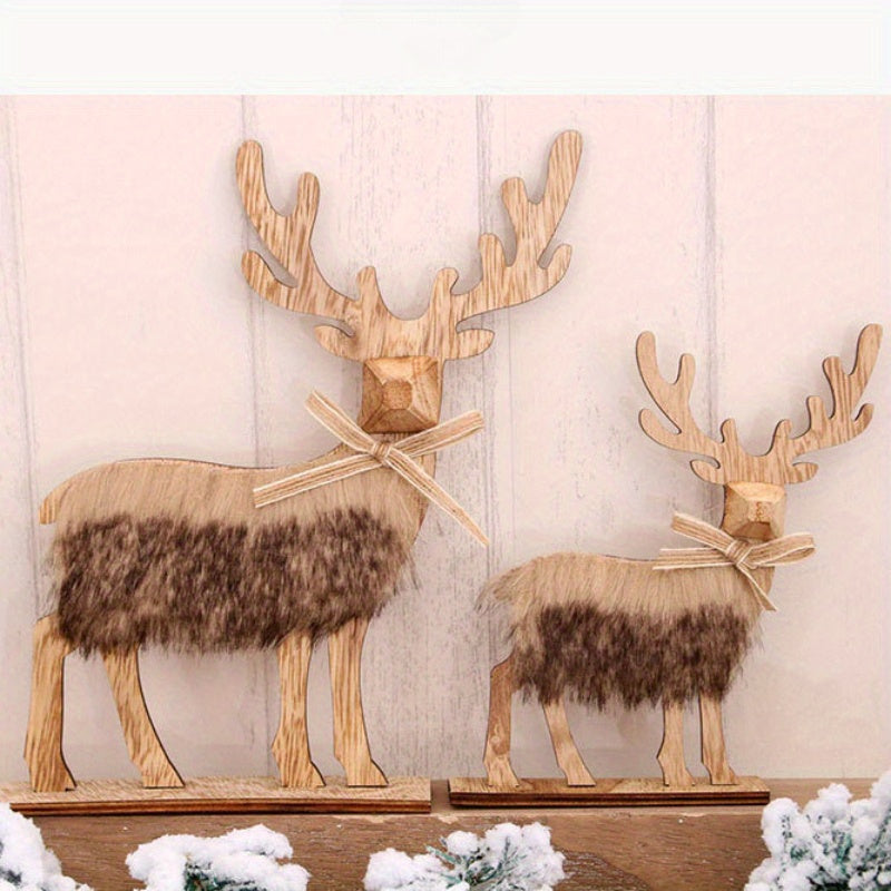 Cerf de Noel En Bois