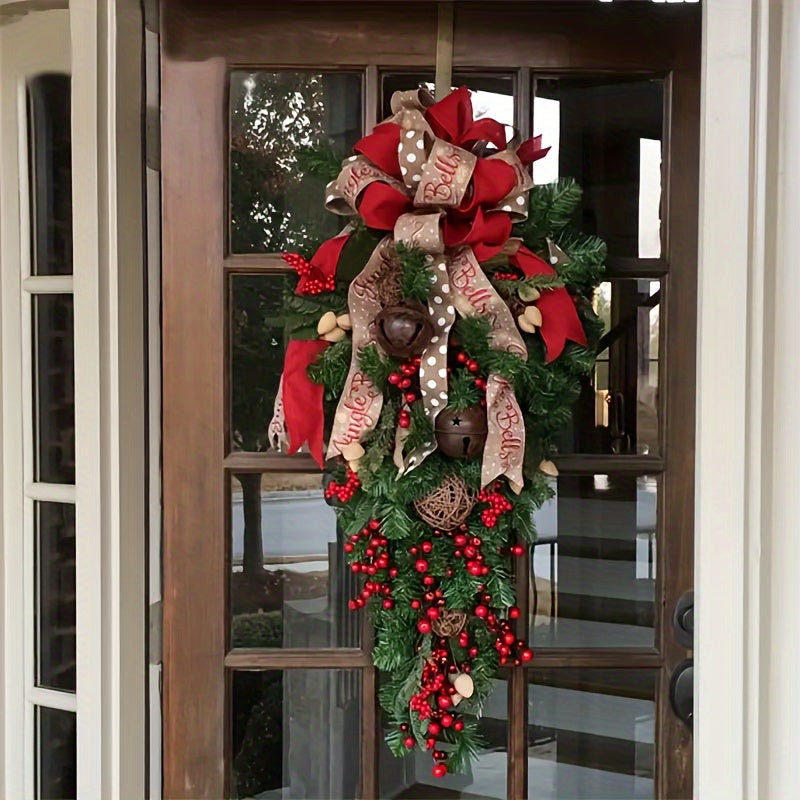 Couronne de Noël Moderne pour Porte d'Entrée