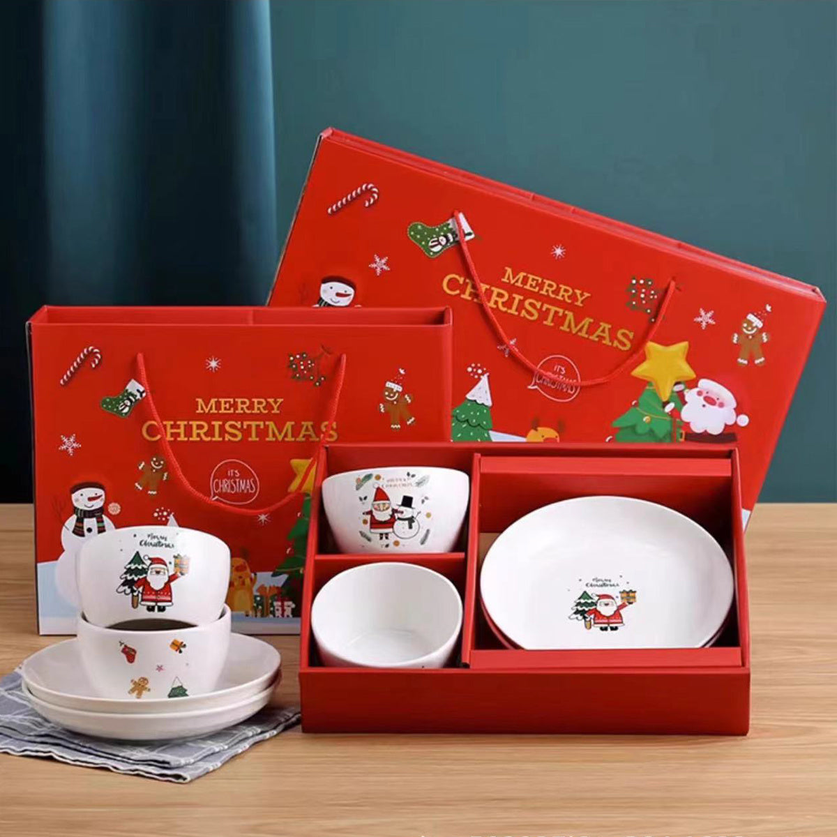 Vaisselle de Noël: Verres, Nappes, Assiettes, Serviettes et plus – Party Expert