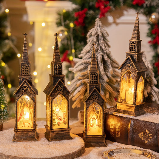 4 Lanternes de Noël Lumineuse