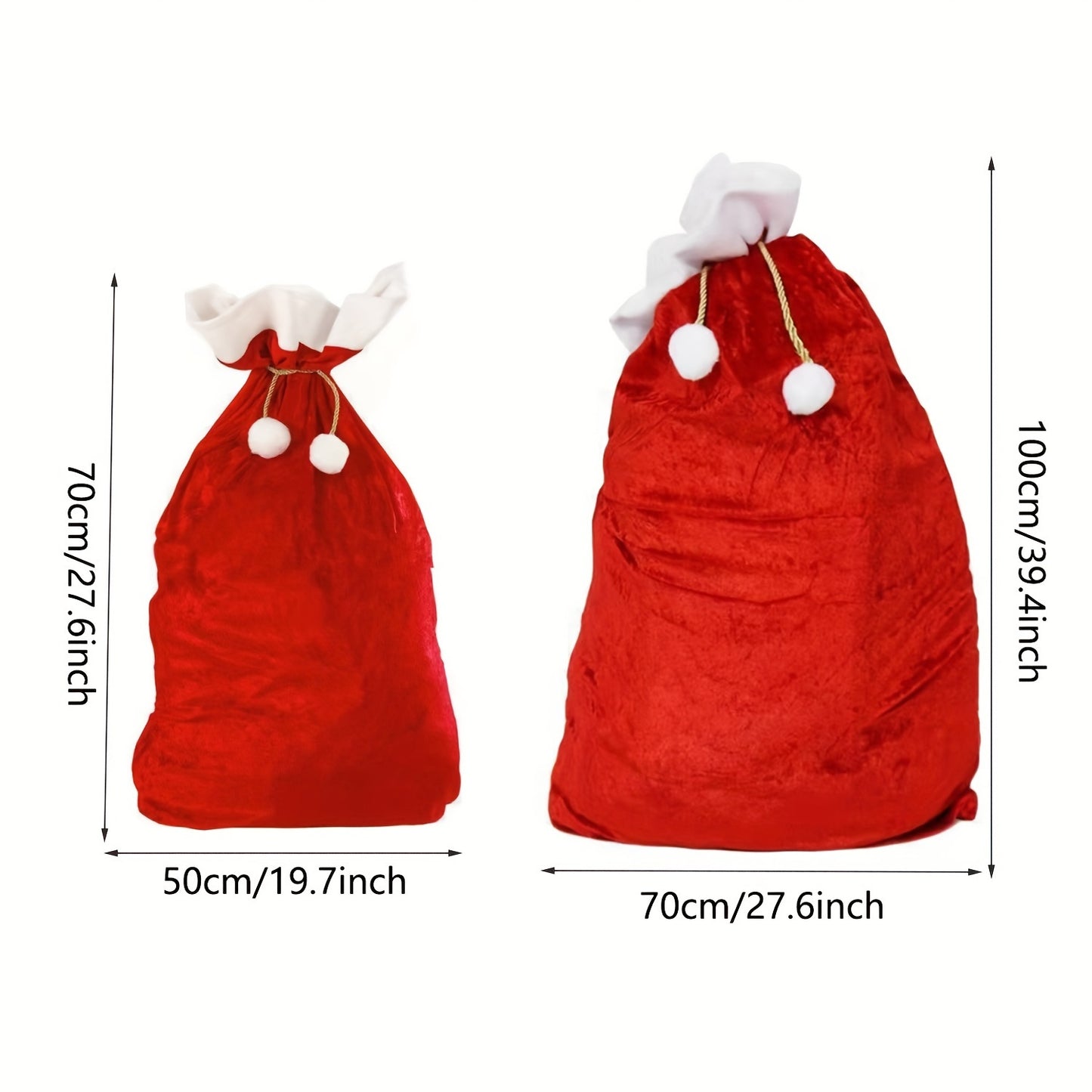 Sac Cadeau de Noel en Tissu