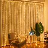 Rideau Fenetre Lumineux Noël