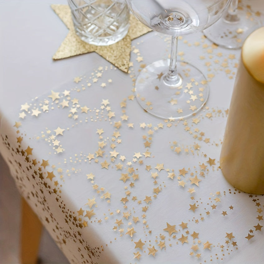 Centre de Table en Maille Transparente avec Étoiles