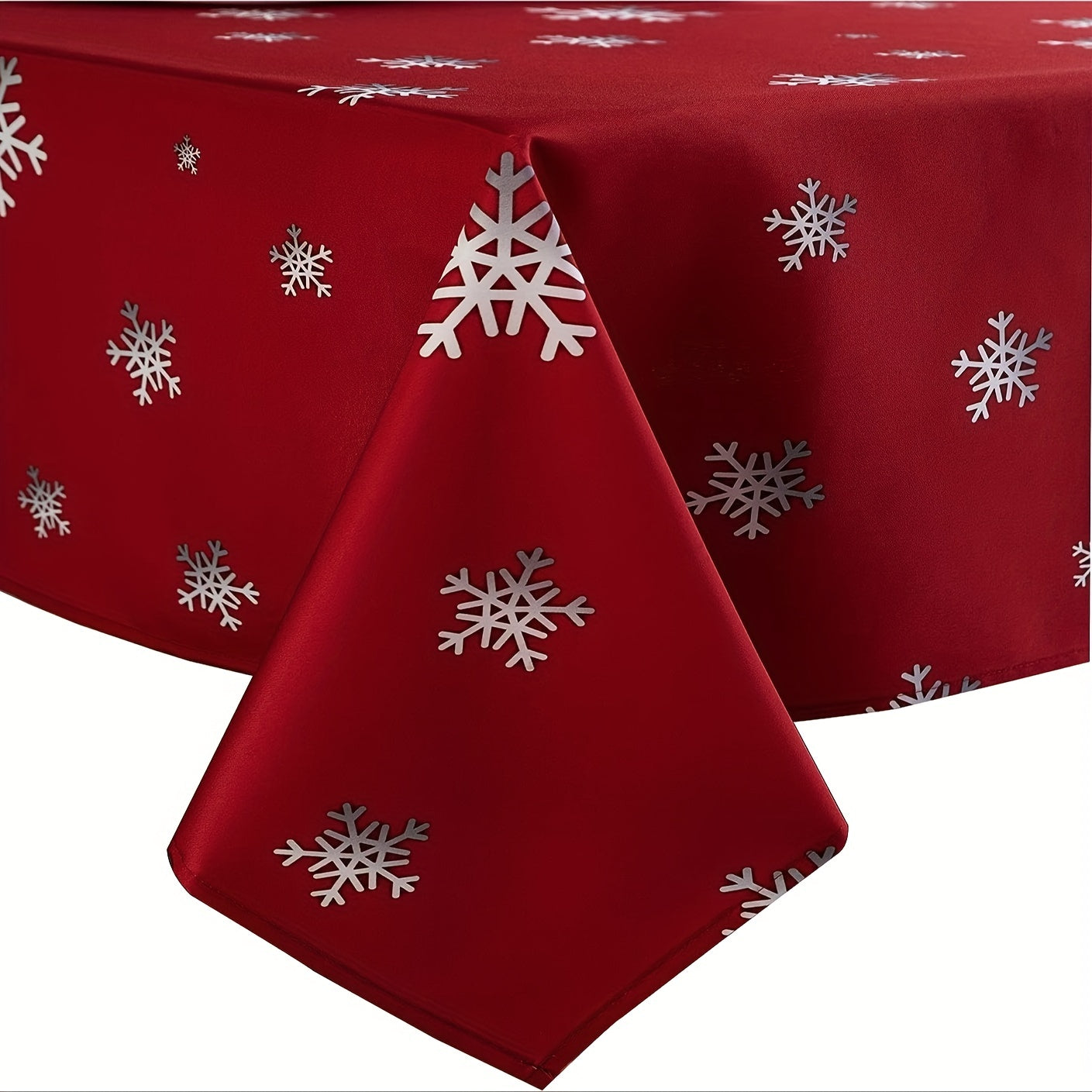 Table de Noel avec Nappe Rouge