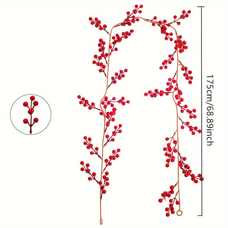 Guirlande de Baies Rouges de Noël