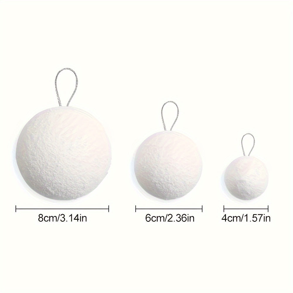 Boule de Noel Blanche (x18)