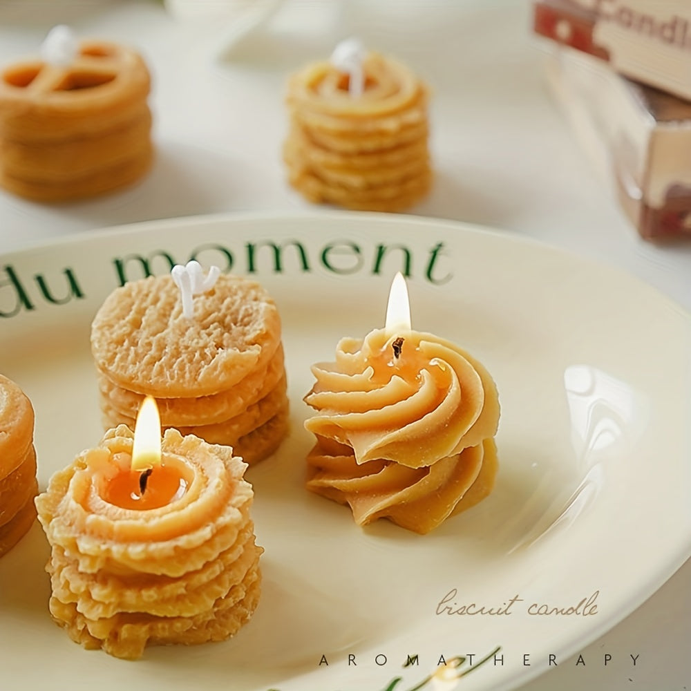 Bougie de Noël en Forme de Biscuit