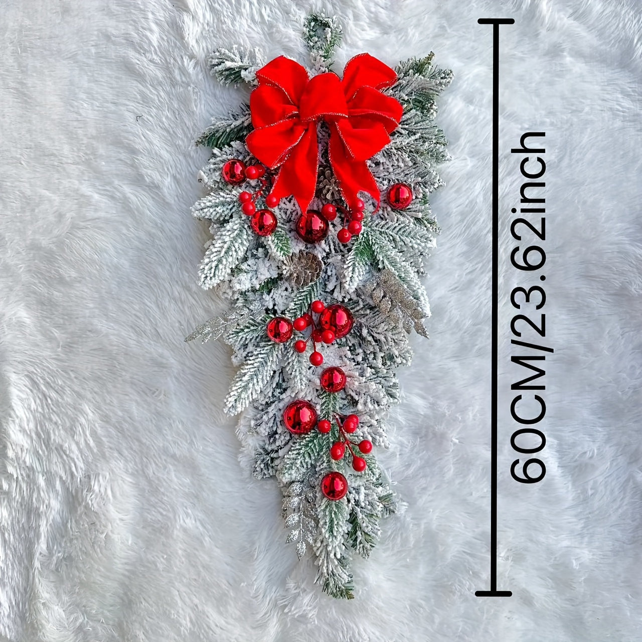 Couronne de Noël Flocons Givrés