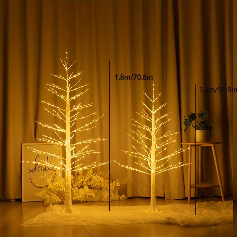 Lampadaire de Noël Arbre Lumineux Blanc