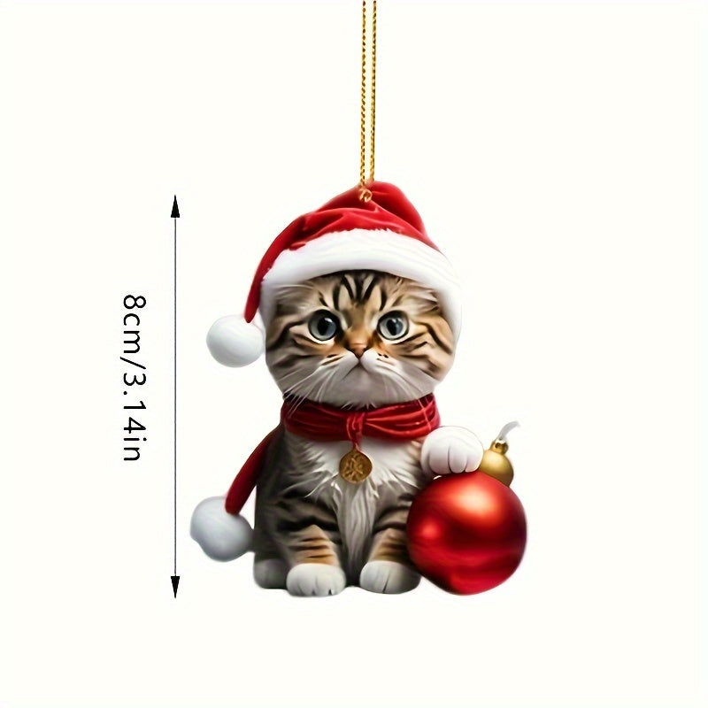 Ornement Boule de Noël Chaton (x4)