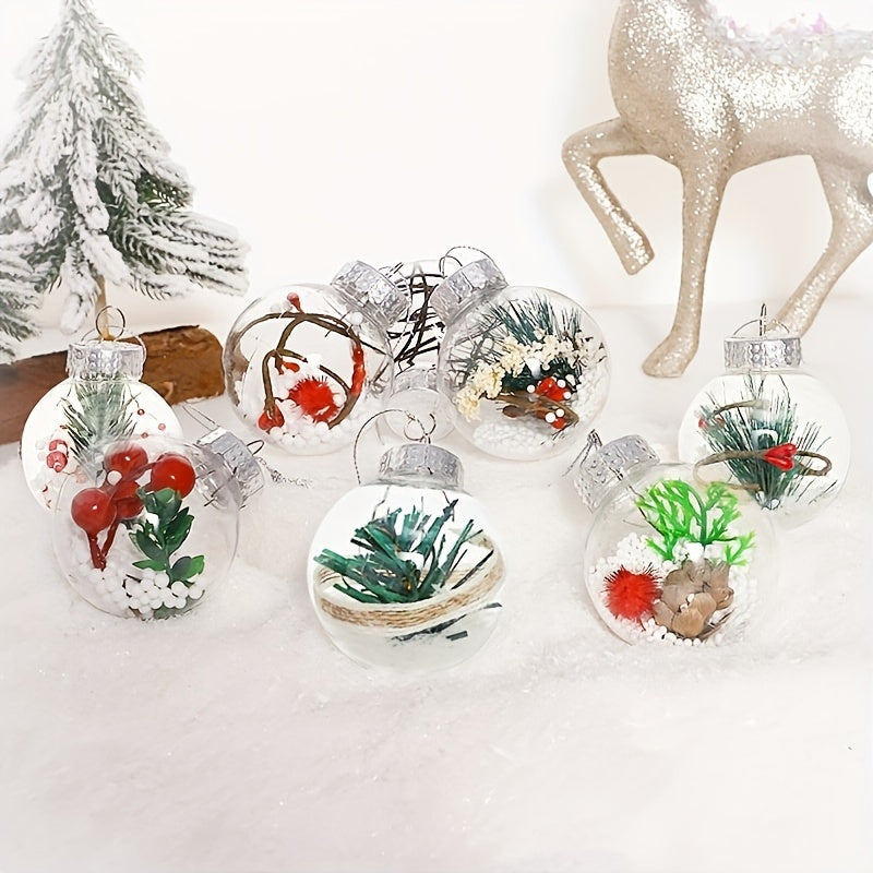 Deco Boule de Noel Transparente (x12)