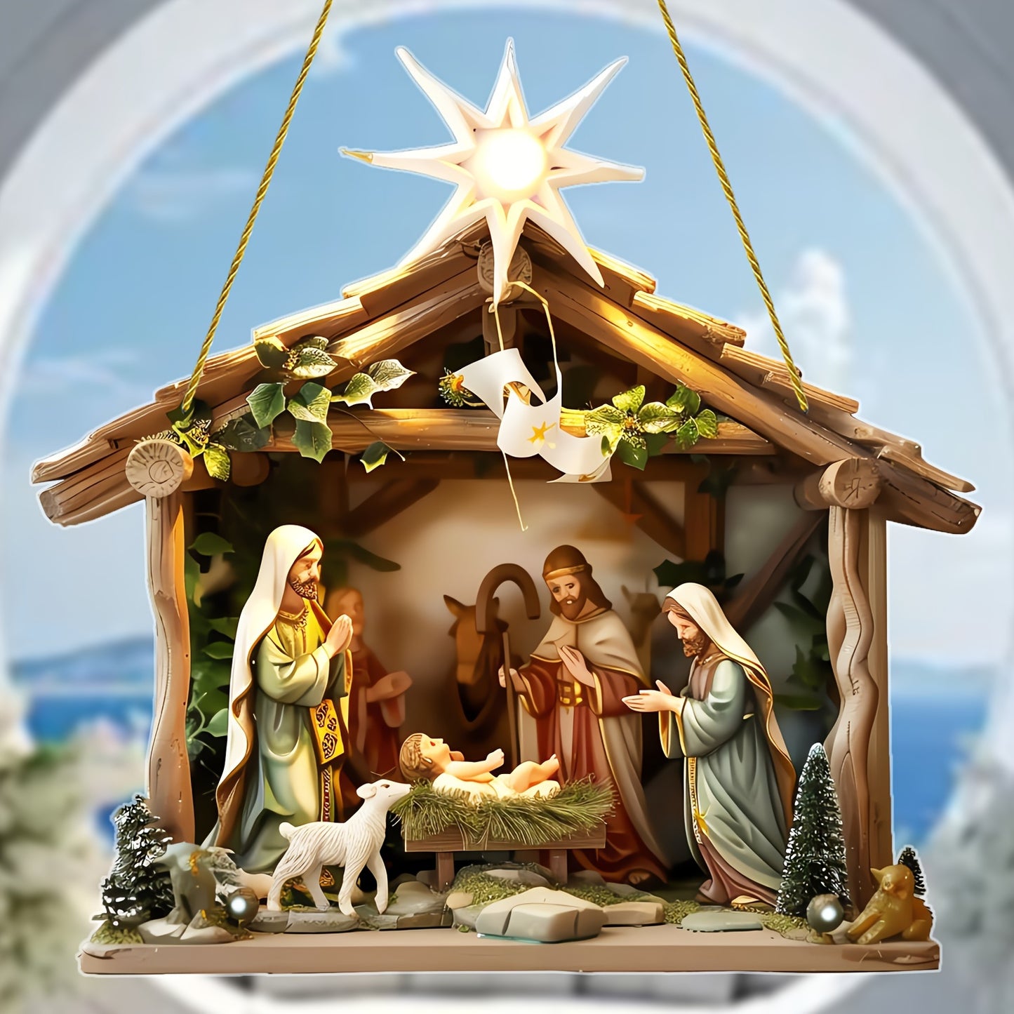 Santon Crèche de Noël Suspendu