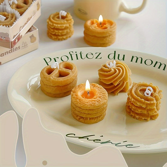 Bougie de Noël en Forme de Biscuit