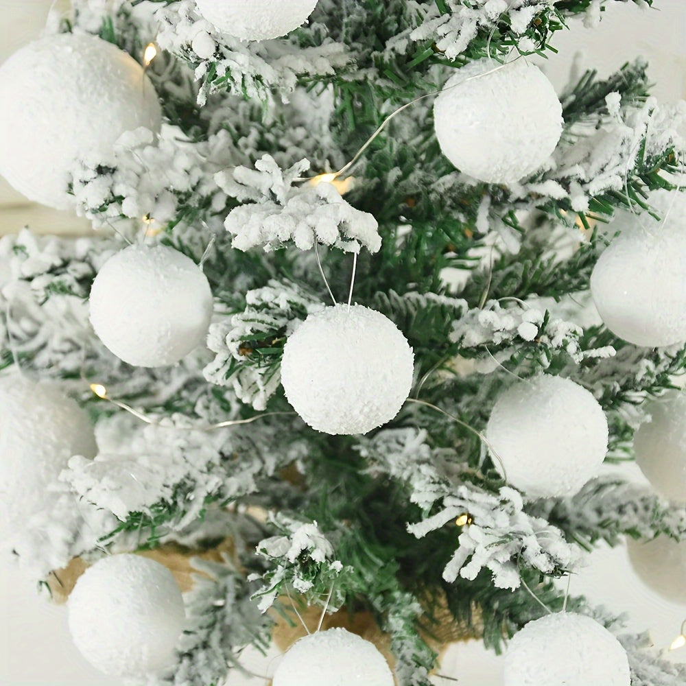 Boule de Noel Blanche (x18)