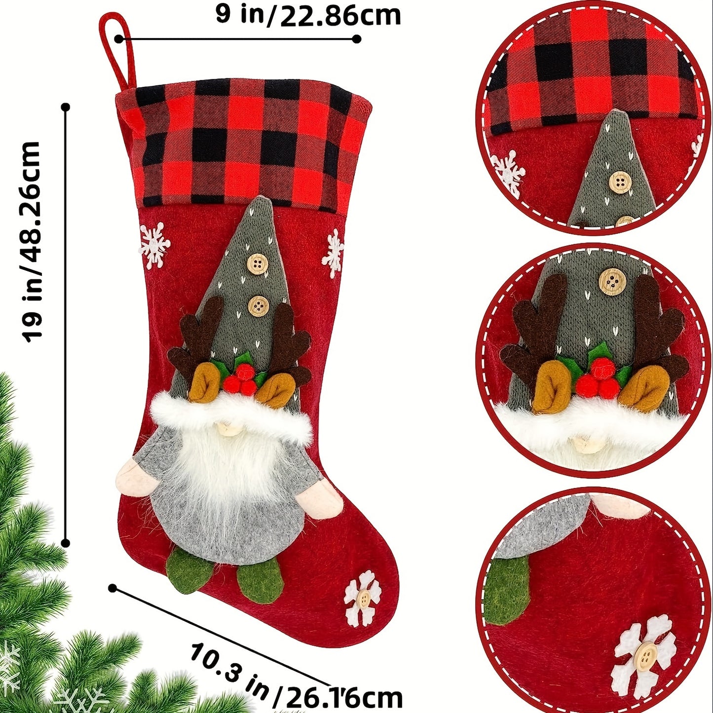 Ensemble de 3 Chaussettes de Noël