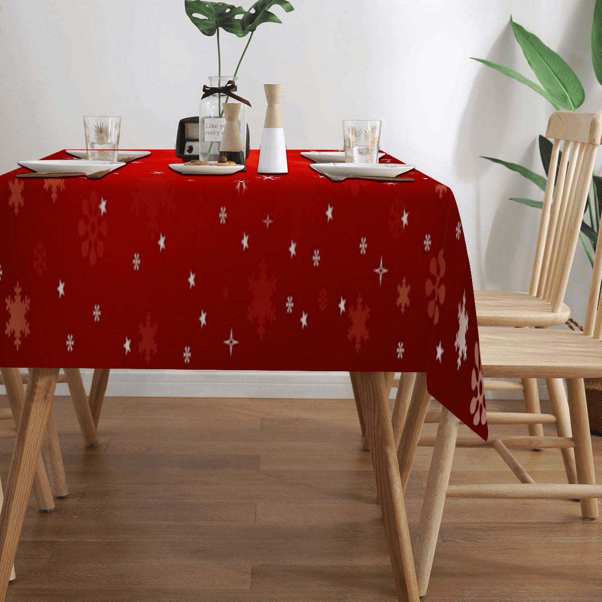 Table de Noel Nappe Rouge