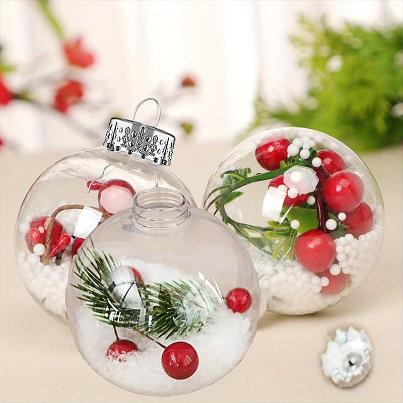 Boule de Noel Transparente a Remplir (x18)