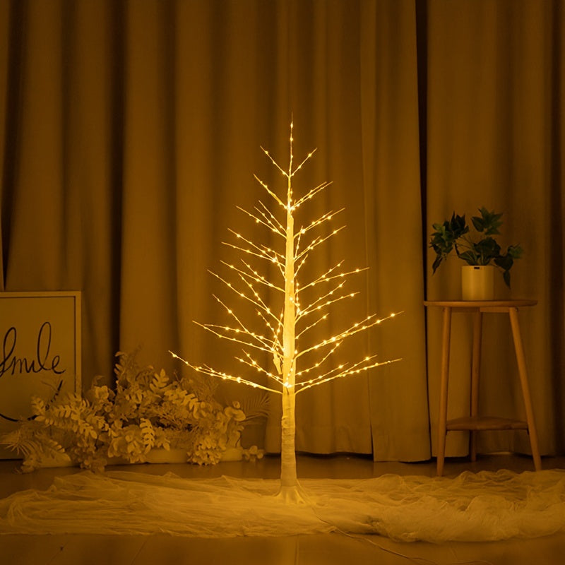 Lampadaire de Noël Arbre Lumineux Blanc