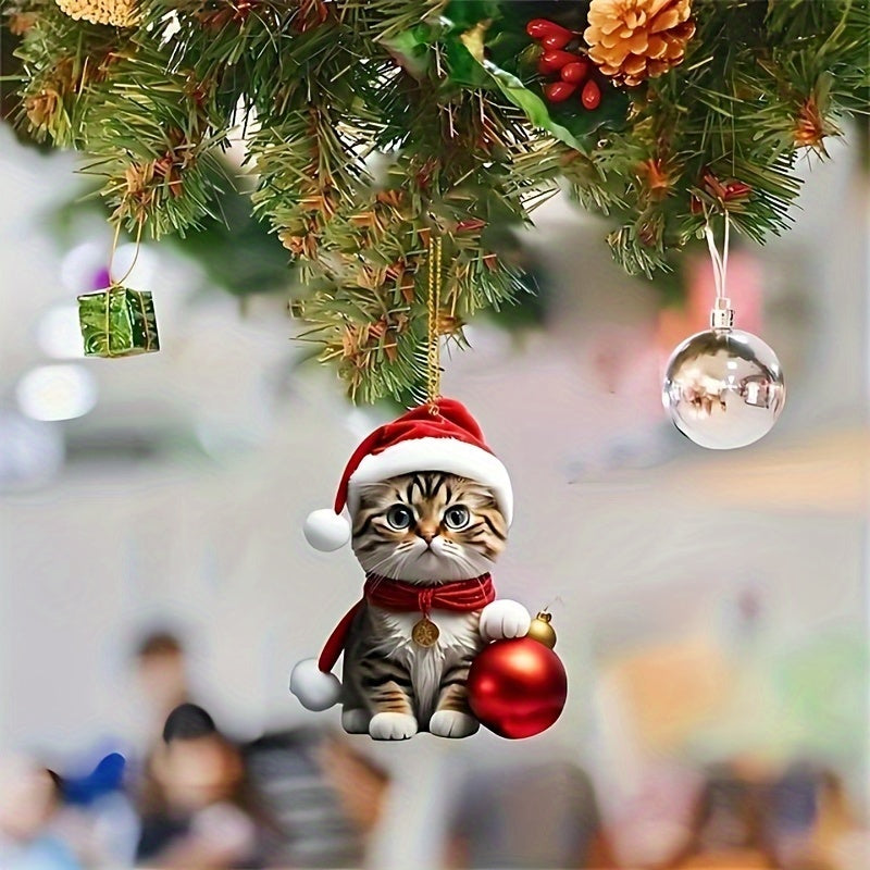 Ornement Boule de Noël Chaton (x4)