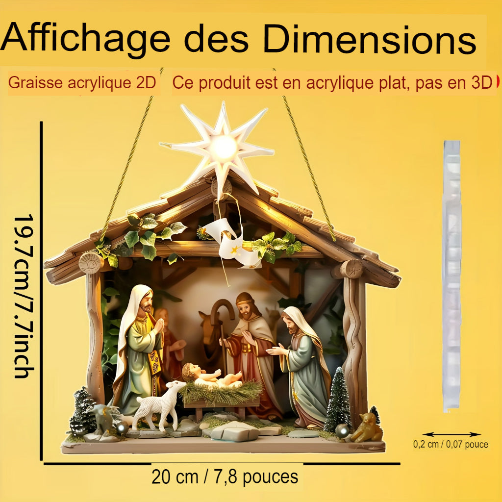 Santon Crèche de Noël Suspendu